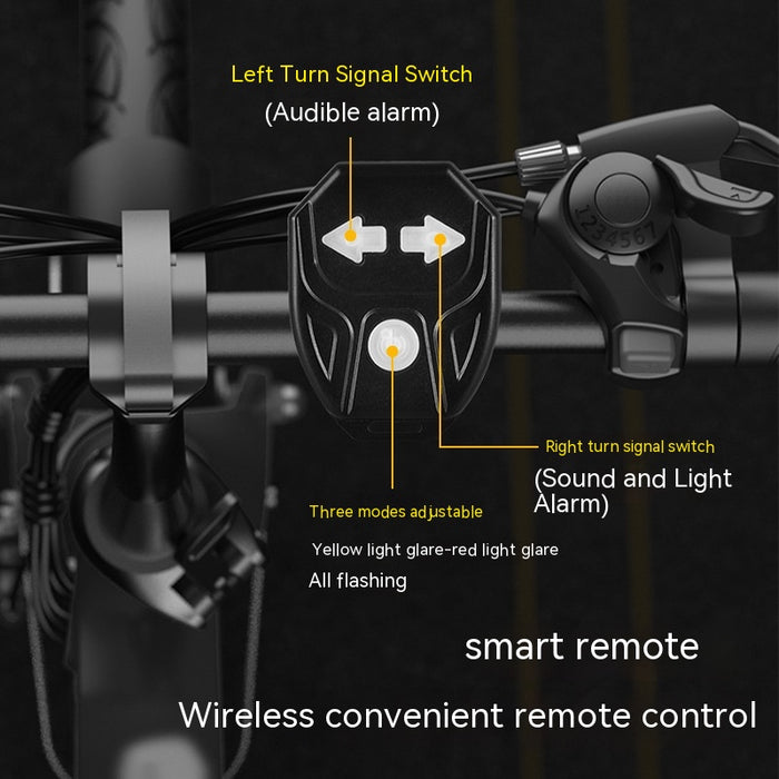 Bicycle USB Charging Wireless Remote Control Steering Taillight Detachable Night Riding Warning Cycling Fixture