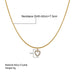Temperamental All-Match Sweater Chain Jewelry Zircon Peach Heart Pendant Necklace