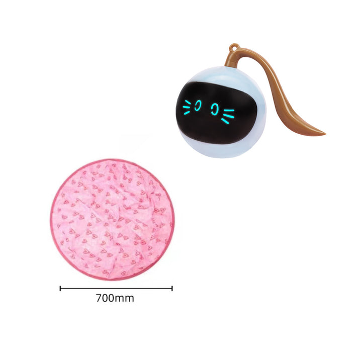 Automatic Funny Cat Toys Electric Motion Undercover Moving Bouncing Rolling Ball Interactive Toy for Indoor Cat Kitty Pet Toy