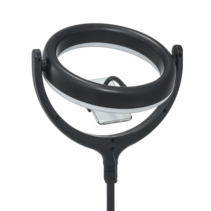 12" Dimmable Desktop Selfie LED Ring Light Stand Phone Holder Makeup Live Vedio