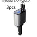 Metal Car Charger 100W Super Fast Charging Car Cigarette Lighter USB and TYPE-C Adapter