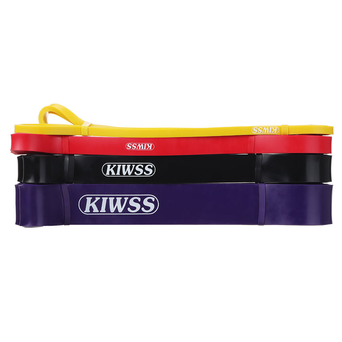 4Pcs 8-85Lb 2080X4.5Mm Resistance Bands Set Heavy Duty Exercise Elastic Band Workout Ruber Loop Power Pilates Gym Fitness Equipment Training Expander Tube Bands Strength with Yoga Bag