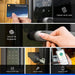 [US Direct]  L40 Smart Door Bluetooth Lock Fingerprint/App Password Key IC Card Unlock Intelligent Anti-Theft Door Lock IP54 Home Lock Work with Alexa Google Assistant