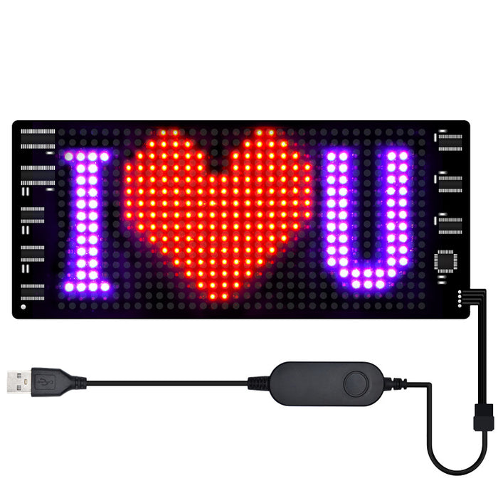Programmable Car LED Sign LED Full-Color Advertising Screen Ultra-Thin Display Screen Custom Text Pattern Animation Display Car