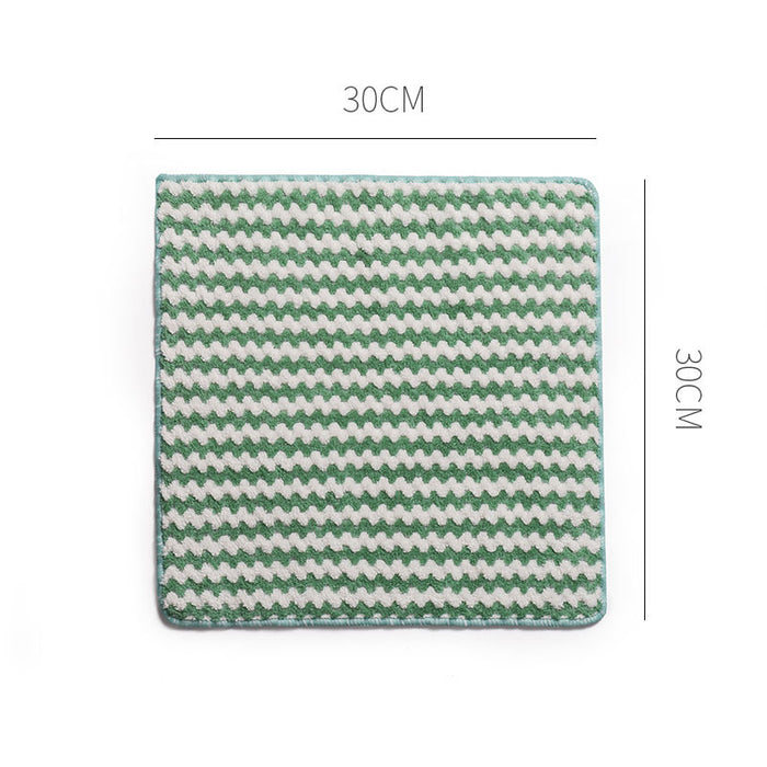 Kitchen Cleaning Rag Coral Fleece Dish Washing Cloth Super Absorbent Scouring Pad Dry and Wet Kitchen Cleaning Towels Lazy Cleaning Supplies