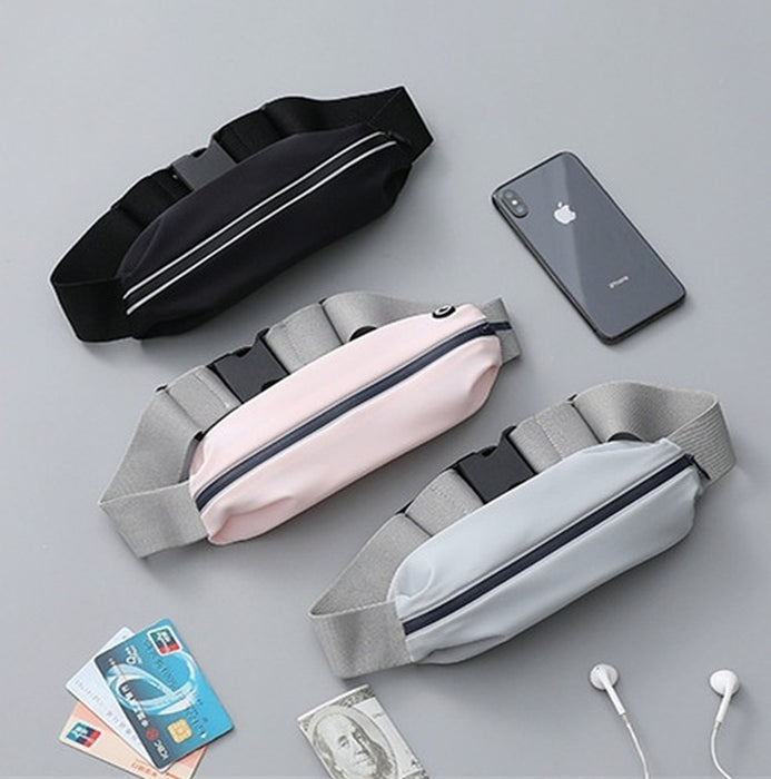 Men'S and Women'S Outdoor Sports Waist Bag Gym Bag Waterproof Storage Bag Sports Bag Invisible Ultra-Thin Mini Small Waist Bag