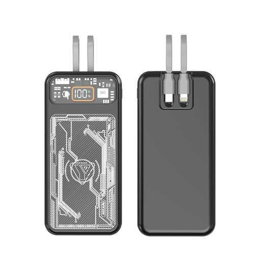 With Cable Large Capacity Portable Power Two-Way Fast Charging with Digital Display