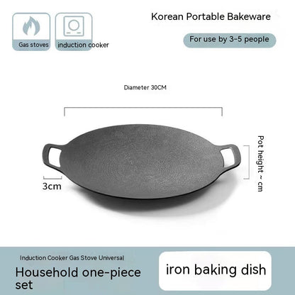 Home Medical Stone Barbecue Plate Outdoor Camping