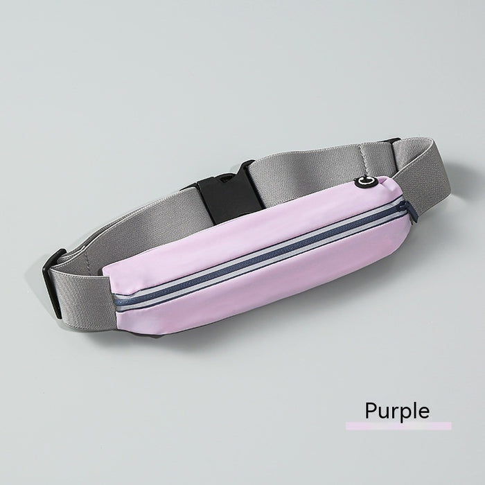 Men'S and Women'S Outdoor Sports Waist Bag Gym Bag Waterproof Storage Bag Sports Bag Invisible Ultra-Thin Mini Small Waist Bag
