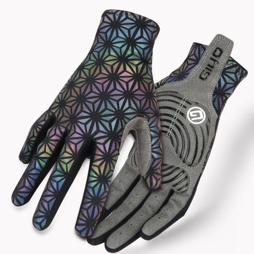 Colorful Color Changing Cycling Gloves Non-Slip