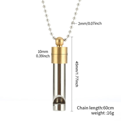 Pendant Whistle Blow Adjustment Breathing Decompression