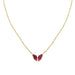 Stainless Steel Necklace Crystal Pendant