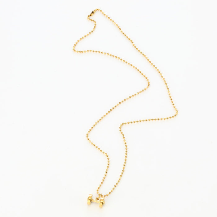 Single Piece Dumbbell Necklace Key Body Pendant Fashion