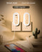 Oval Small Night Lamp with Dual USB Charging Port Remote Control Timing Plug-In Wall