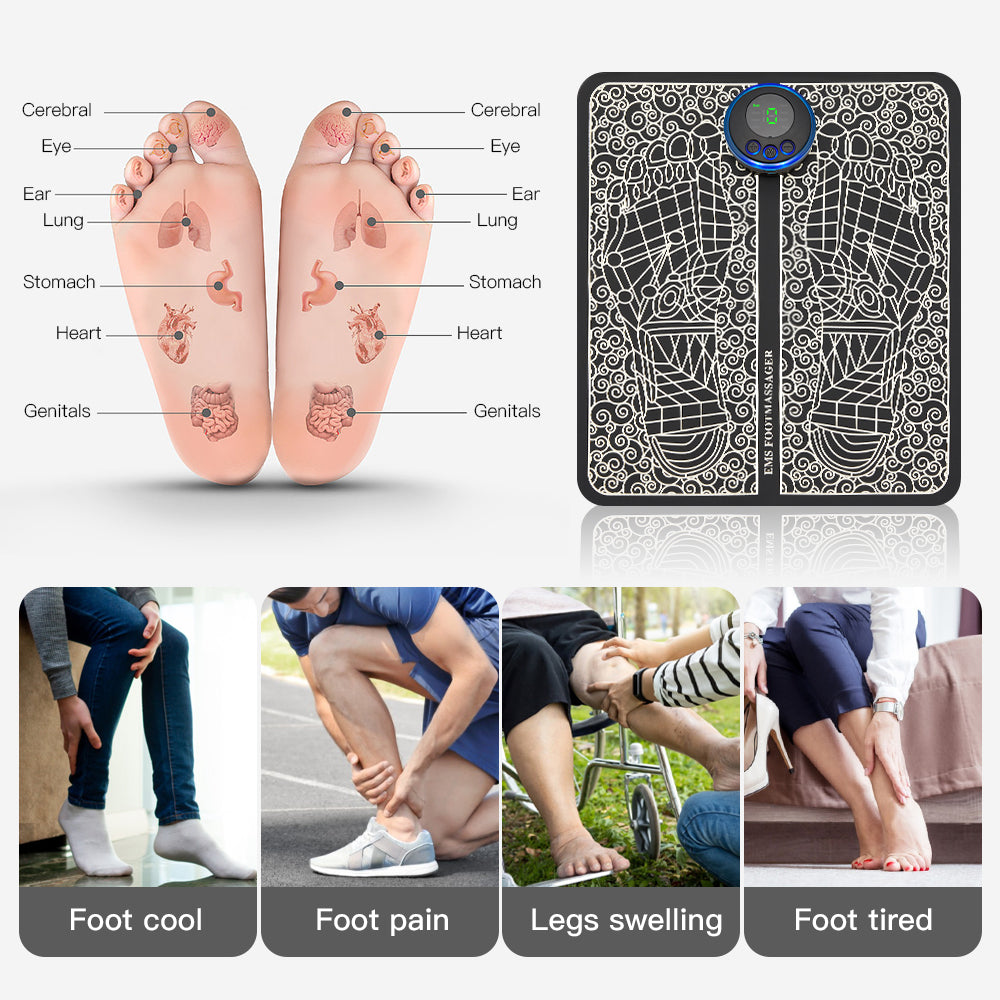 Rechargeable Portable Foot Intelligent Massage Pad