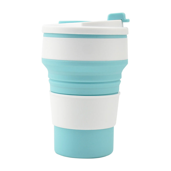 Kitchen Gadgets Folding Cup Collapsible Mug with Cover Coffee Travel Outdoors Portable Water Drinking Tea Cups