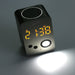 Bluetooth Speaker LED Alarm Clock Mirror Wireless Subwoofer Acoustics for Home