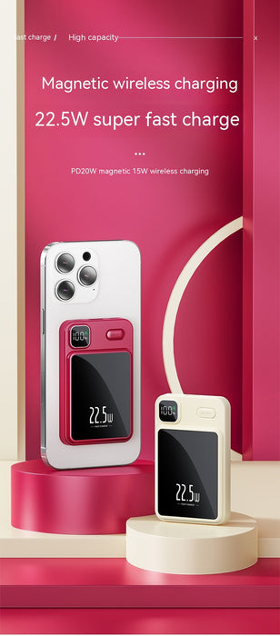 Magnetic Power Bank 20000 MA Large Capacity Fast Charging Mobile Power Gift