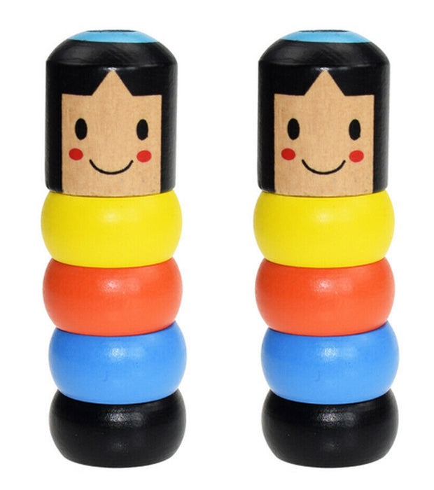Immortal Daruma Unbreakable Wooden Man Magic Toy Magic Tricks Close up Stage Magic Props Comedy Mentalism Toy Accessory