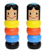 Immortal Daruma Unbreakable Wooden Man Magic Toy Magic Tricks Close up Stage Magic Props Comedy Mentalism Toy Accessory