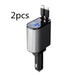 Metal Car Charger 100W Super Fast Charging Car Cigarette Lighter USB and TYPE-C Adapter