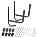 2Pcs Kayak Storage Rack 80KG Carrier Canoe Paddle Surfboard Holder Wall Bracket