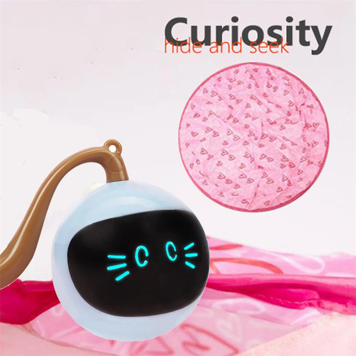 Automatic Funny Cat Toys Electric Motion Undercover Moving Bouncing Rolling Ball Interactive Toy for Indoor Cat Kitty Pet Toy