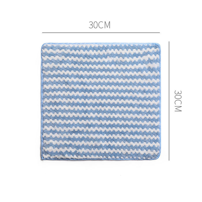 Kitchen Cleaning Rag Coral Fleece Dish Washing Cloth Super Absorbent Scouring Pad Dry and Wet Kitchen Cleaning Towels Lazy Cleaning Supplies