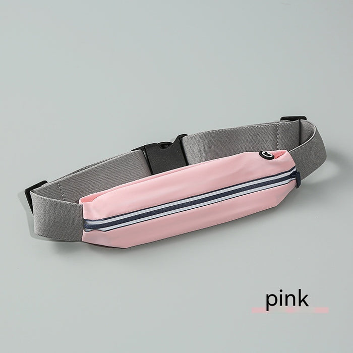 Men'S and Women'S Outdoor Sports Waist Bag Gym Bag Waterproof Storage Bag Sports Bag Invisible Ultra-Thin Mini Small Waist Bag