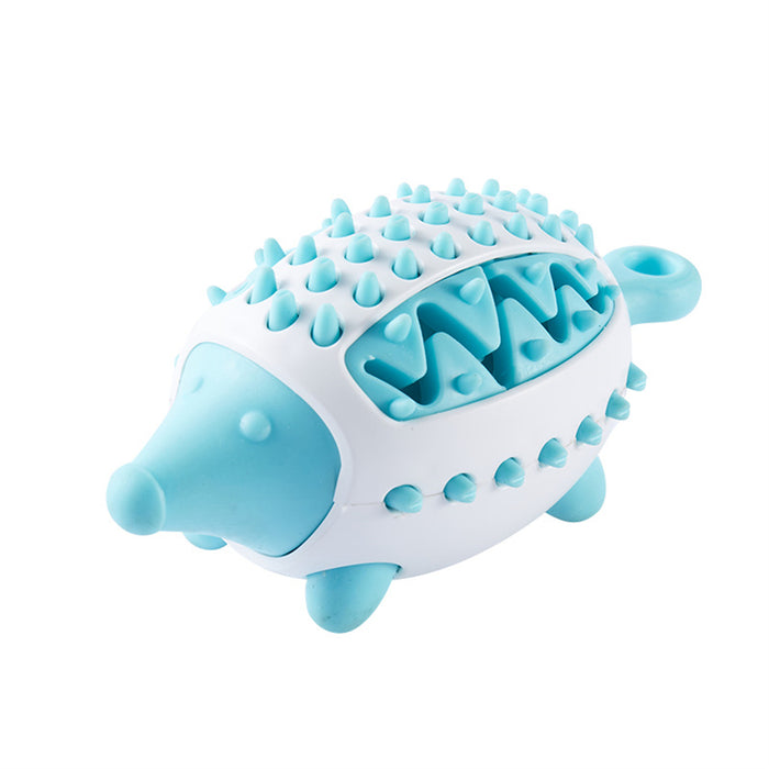 Phedgehog Shape Dog Toy Leaking Food Toys for Small Large Dogs Cat Chewing Toys Pet Tooth Cleaning Indestructible Puppy Toys Ball Molar Tooth Cleaning Stick