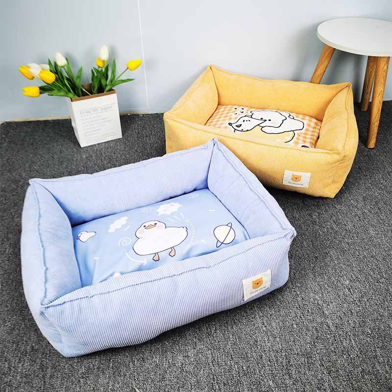 Fabric Craft Printing Square Warm Pet Bed