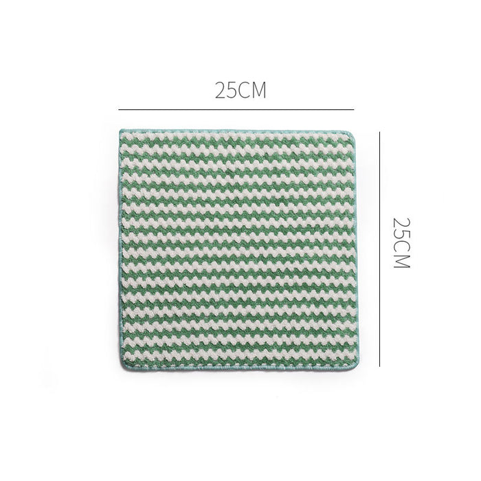 Kitchen Cleaning Rag Coral Fleece Dish Washing Cloth Super Absorbent Scouring Pad Dry and Wet Kitchen Cleaning Towels Lazy Cleaning Supplies