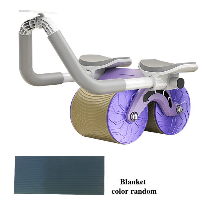 Male and Female Household 2 in 1 Exercise Belly Wheel Indoor Fitness Sports