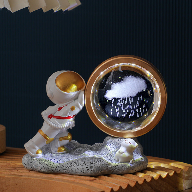 Astronaut Small Night Lamp 3D Inner Carving