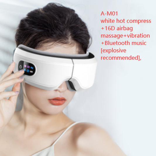 Eye Massager Air Pressure Vibration Eye Protector Bluetooth Eye Massage Relax Migraines Relief Improve Sleep