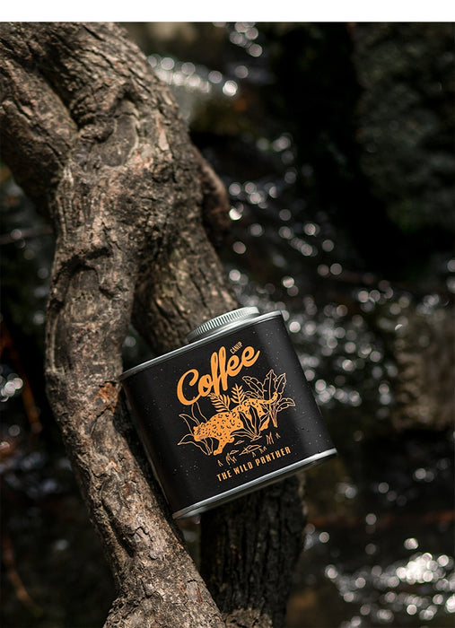 Coffee Bean Sealed Cans Outdoor Camping Tinplate Box Food Grade Packaging Storage Fresh-Keeping Breathing Iron Cans