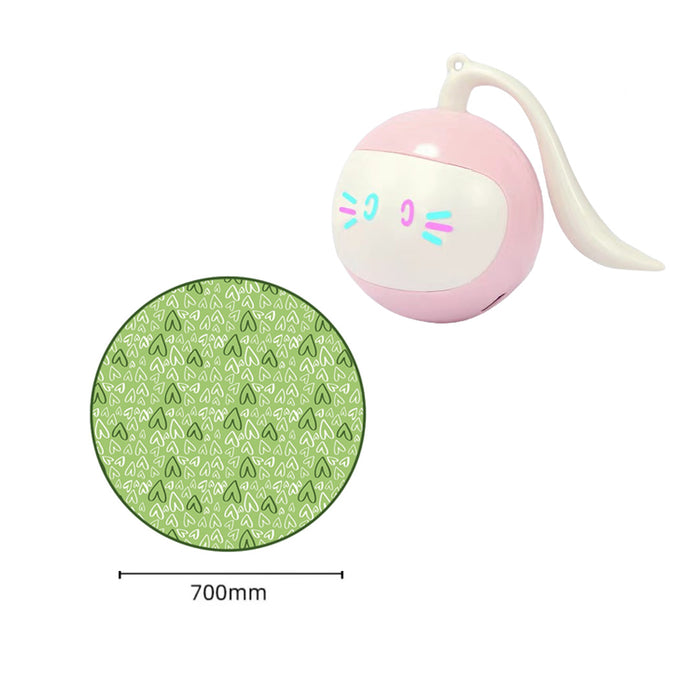 Automatic Funny Cat Toys Electric Motion Undercover Moving Bouncing Rolling Ball Interactive Toy for Indoor Cat Kitty Pet Toy