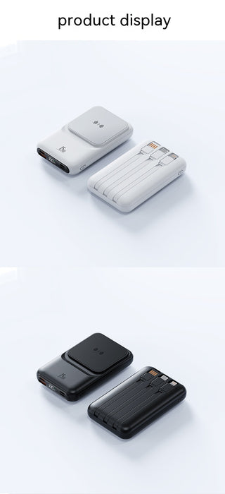Magnetic Wireless Charger Power Bank with Cable Super Fast Charge Mobile Power 10000 MA