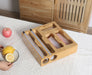 Bamboo Plastic Wrap Creative Kitchen Food Freshness Protection Package Cutting Drawer Storage Box