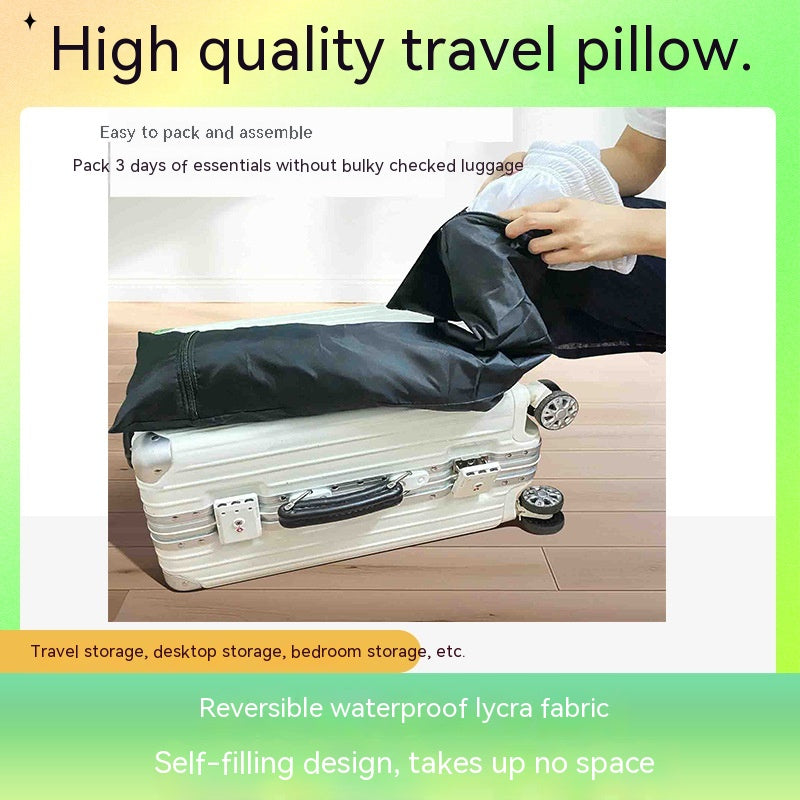 Refillable Travel Neck Pillowcase Buggy Bag