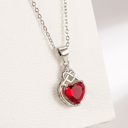 Heart-Shaped Ruby Jewelry Suit