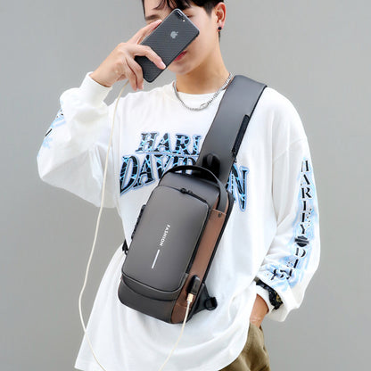 Motorcycle Chest Bag Password Anti-Theft Men'S Fashion