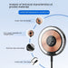 Transparent Magnetic Wireless Charger Phone Electrical Desktop round Fast