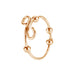 Adjustable Breathing Necklace and Breathing Ring Relieve Pressure Ornament Stainless Steel Decompression Jewelry