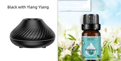 New Volcanic Flame Aroma Diffuser Essential Oil Lamp 130Ml USB Portable Air Humidifier with Color Night Light Mist Maker Fogger LED Light