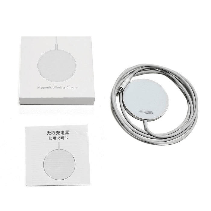 Transparent Magnetic Wireless Charger Phone Electrical Desktop round Fast