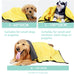 Dog Towels for Drying Dogs Drying Towel Dog Bath Towel, Quick-Drying Pet Dog and Cat Towels Soft Fiber Towels Robe Super Absorbent Quick Drying Soft Microfiber Pet Towel for Dogs, Cats Yellow